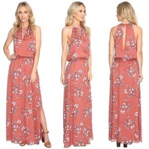 The Jetset Diaries pink floral maxi XS NWOT